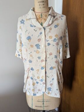 Cottage Core Short Sleeves Button-Down